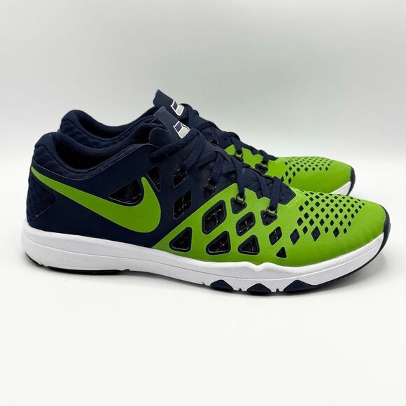 Nike Train Speed 4 AMP Shoes Men Sz 12 Blue Green Seattle Seahawks 848587-307 - Picture 1 of 16
